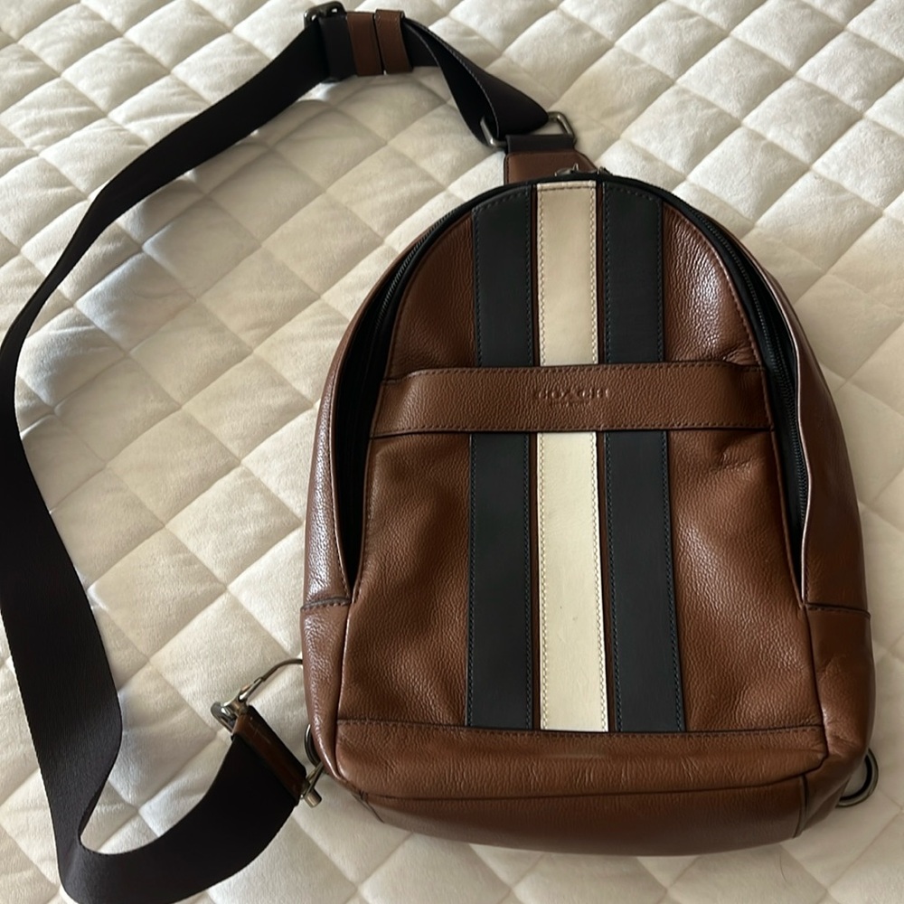 Coach Leather Sling crossbody bag